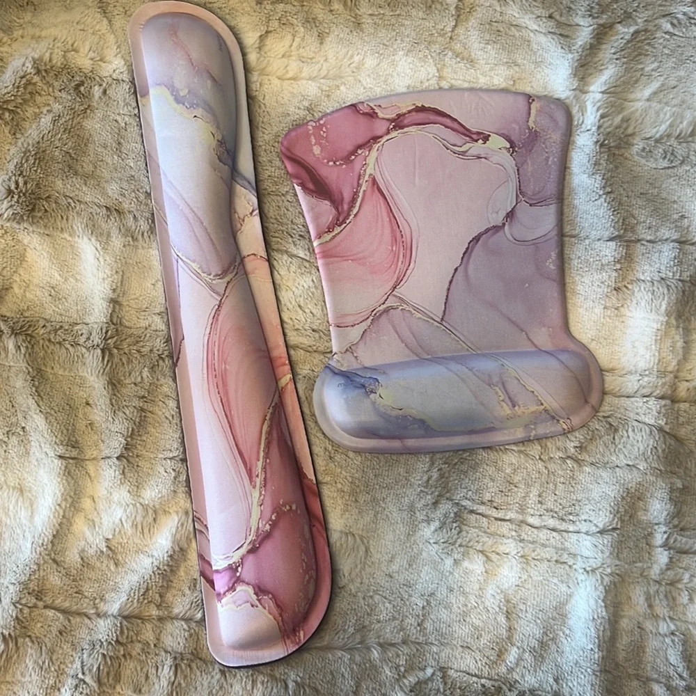 NWOT Marble Design Wrist Support & Mouse Pad - Picture 1 of 8